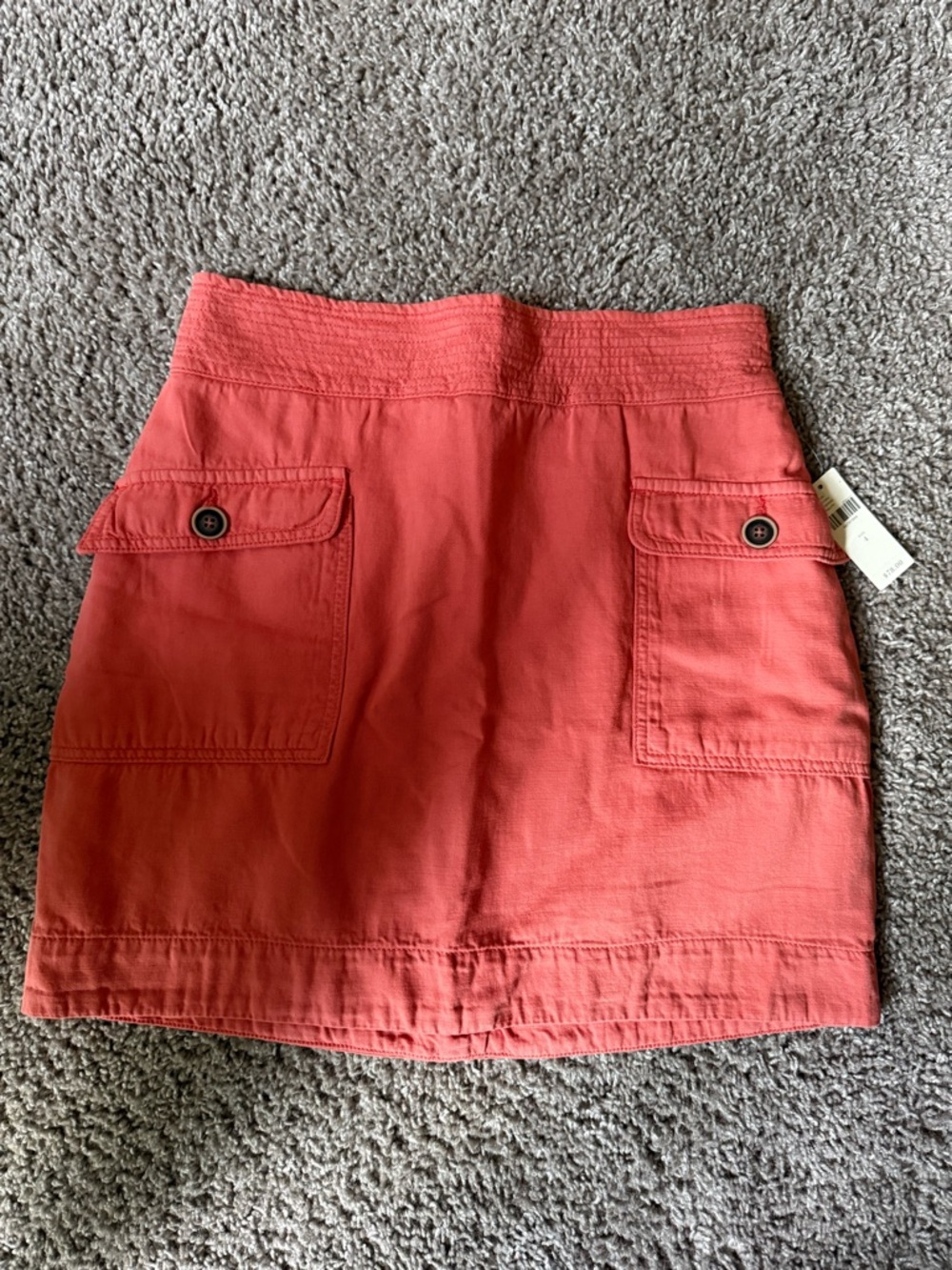 Anthropologie Coral Pocket Skirt